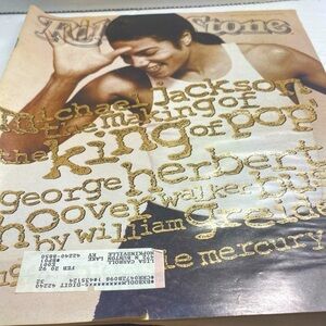 Rolling Stones Michael Jackson cover vintage magazine